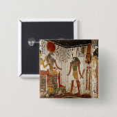 Nefertariは神の前に持って来られます 缶バッジ (正面&裏面)