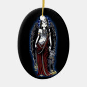 "Nefertari"のゴシック様式エジプトの天使の芸術のオーナメント セラミックオーナメント (正面)
