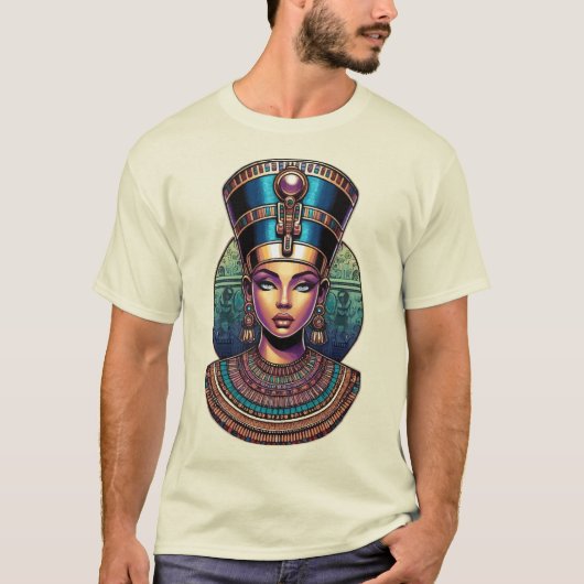 Nefertari Queen  – Egyptian Royalty  Tシャツ (正面)