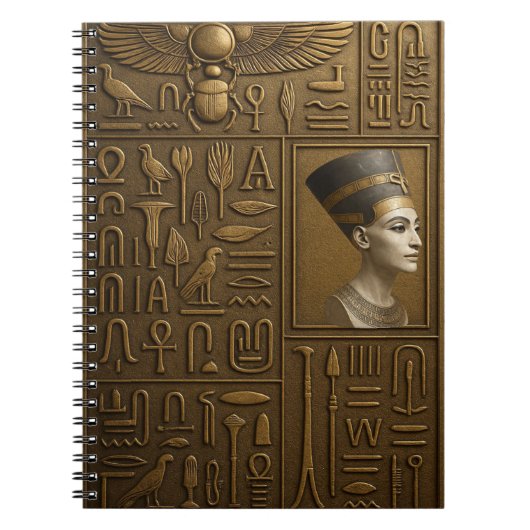 Nefertit Hieroglyphノートブック ノートブック (正面)