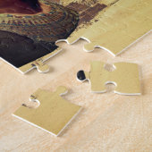 NefertitiとTutankhamun古代ロイヤリティ ジグソーパズル (側面)