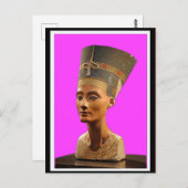 Nefertitiエジプトの妻王室の、アートポストカード ポストカード (正面/裏面)