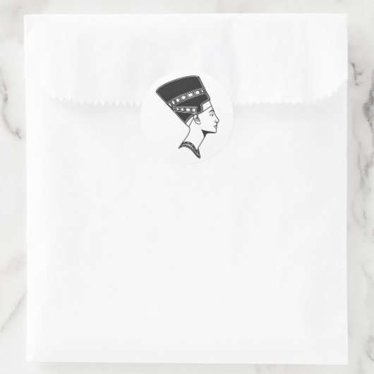 Nefertitiエジプト女王エジプトの歴史 ラウンドシール (バッグ)