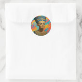 Nefertitiステッ王室のクシート ラウンドシール (バッグ)