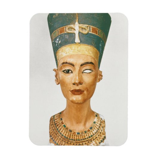 Nefertiti女王のバスト、フロントビュー、スタッドから マグネット (縦)