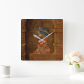 Nefertiti - Neferneferuaten the Egiptin Queen スクエア壁時計 (ホーム)