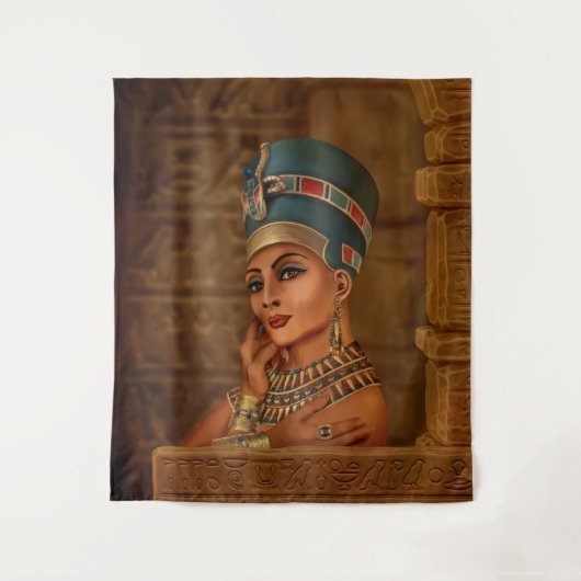 Nefertiti - Neferneferuaten the Egyptian Queen タペストリー (正面)