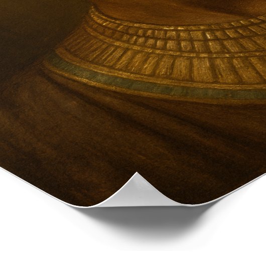 Nefertiti Portrait Painting ポスター (角)