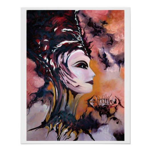 Nefertiti, Queen of Egypt, Glossy Poster ポスター (正面)