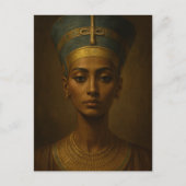 Nefertiti Vintage Style Art ポストカード (正面)