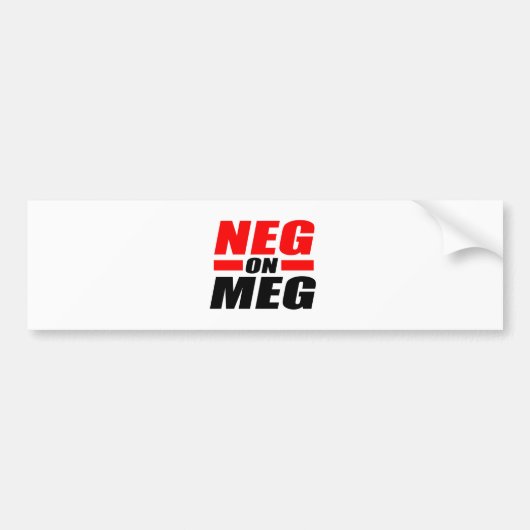 NEG MEG バンパーステッカー (正面)