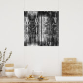 Negative Photo Shroud of Turin Crucifixion ポスター (キッチン)