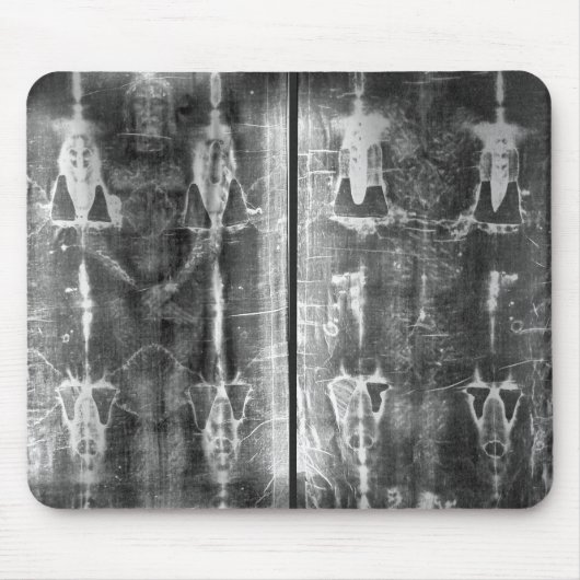 Negative Photo Shroud of Turin Crucifixion マウスパッド (正面)