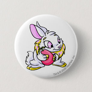 Neggを抱き締める黄色いCybunny 缶バッジ