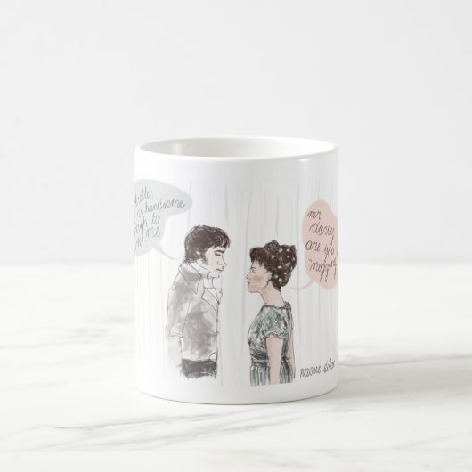 Neggingおよび偏見 コーヒーマグカップ (中央)