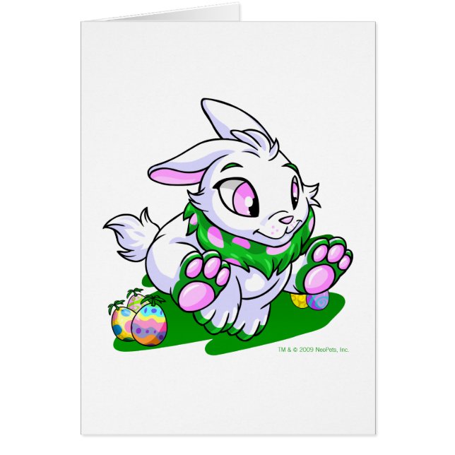 neggsを通って競争する緑のCybunny (正面)