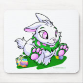 neggsを通って競争する緑のCybunny マウスパッド (正面)