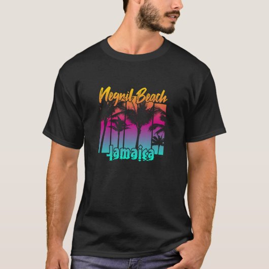 Negril Beach Jamaica Tシャツ (正面)