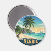 Negril Jamaica Beach マグネット (正面/裏面)