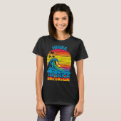 Negril Jamaica Retro Throwback Surf & Beach Souven Tシャツ (正面フル)