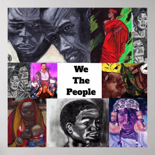 NEGRO WE THE PEOPLE COLLAGEのポスター ポスター (正面)