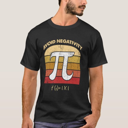 Negtivity Stay 前向き Matsuian Mathを避ける Tシャツ (正面)