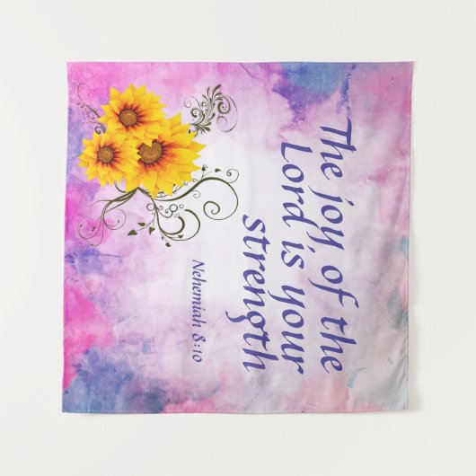 Nehemiah 8:10   タペストリー (正面(横))