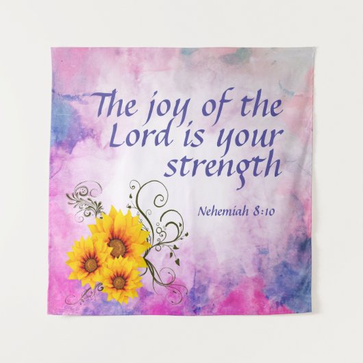 Nehemiah 8:10   タペストリー (正面)