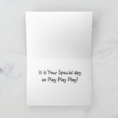 **NEICE**ヴィンテージ人形カードからあなたの誕生日に カード (内部)