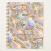 neige金ゴールドゲート酸ホログラフィック名2025 プランナー手帳 (正面)