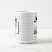 Neigh Photo Horseで私のハートを名前をカスタムするした コーヒーマグカップ (中央)