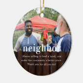 Neighbor | Sentimental Photo Keepsake Christmas セラミックオーナメント (左)