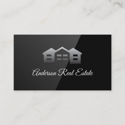 Neighborhoodロゴ | 黒の光沢 名刺 (正面)