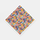 Neighborhood Block City Houses Pattern スタンダードランチョンナプキン (角)