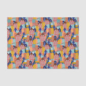 Neighborhood Block City Houses Pattern 薄葉紙 (正面)