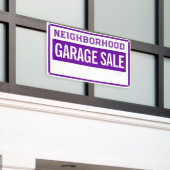 Neighborhood Garage Sale Banner 横断幕 (ビルの外側)