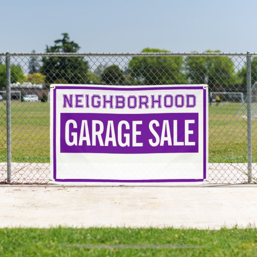 Neighborhood Garage Sale Banner 横断幕 (インサイチュ)