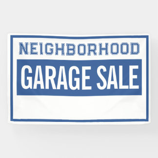Neighborhood Garage Sale Banner 2.5' X 4' 横断幕