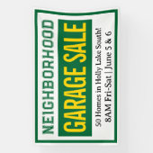 Neighborhood Garage Sale Banner 2.5' X 4' 横断幕 (縦)