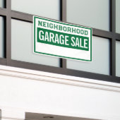 Neighborhood Garage Sale Banner 2.5' X 4' 横断幕 (ビルの外側)