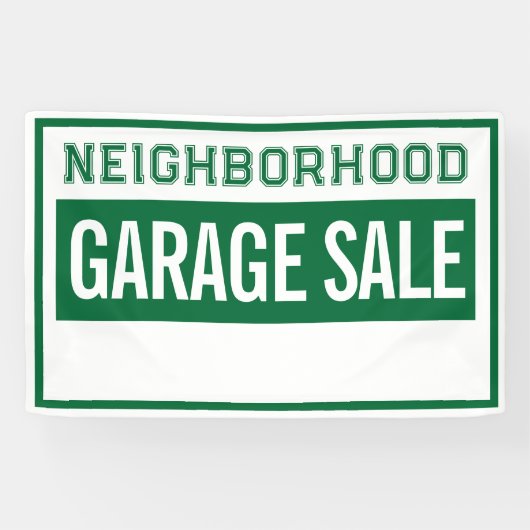 Neighborhood Garage Sale Banner 2.5' X 4' 横断幕 (横)