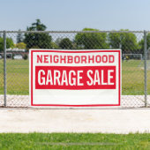 Neighborhood Garage Sale Banner 2.5' X 4' 横断幕 (インサイチュ)