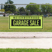 Neighborhood Garage Sale Banner 2.5' X 6' 横断幕 (インサイチュ)