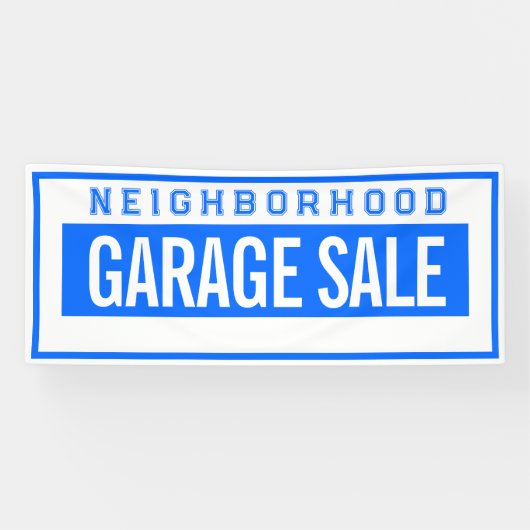 Neighborhood Garage Sale Banner 2.5' X 6' 横断幕 (横)