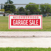 Neighborhood Garage Sale Banner 2.5' X 6' 横断幕 (インサイチュ)
