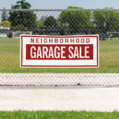 Neighborhood Garage Sale Banner 2.5' X 6' 横断幕 (インサイチュ)