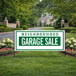 Neighborhood Garage Sale Banner 2.5' X 6' 横断幕