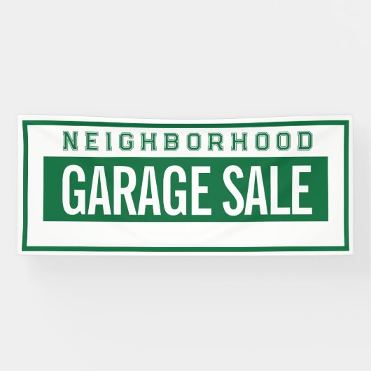 Neighborhood Garage Sale Banner 2.5' X 6' 横断幕 (横)