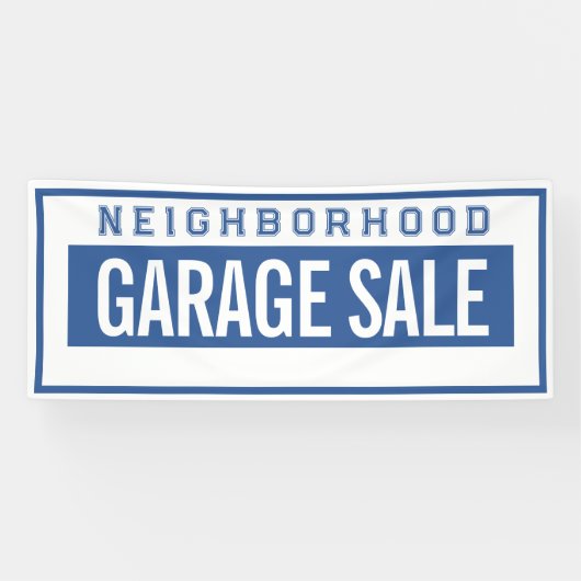 Neighborhood Garage Sale Banner 2.5' X 6' 横断幕 (横)