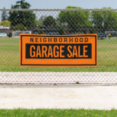 Neighborhood Garage Sale Banner 2.5' X 6' 横断幕 (インサイチュ)